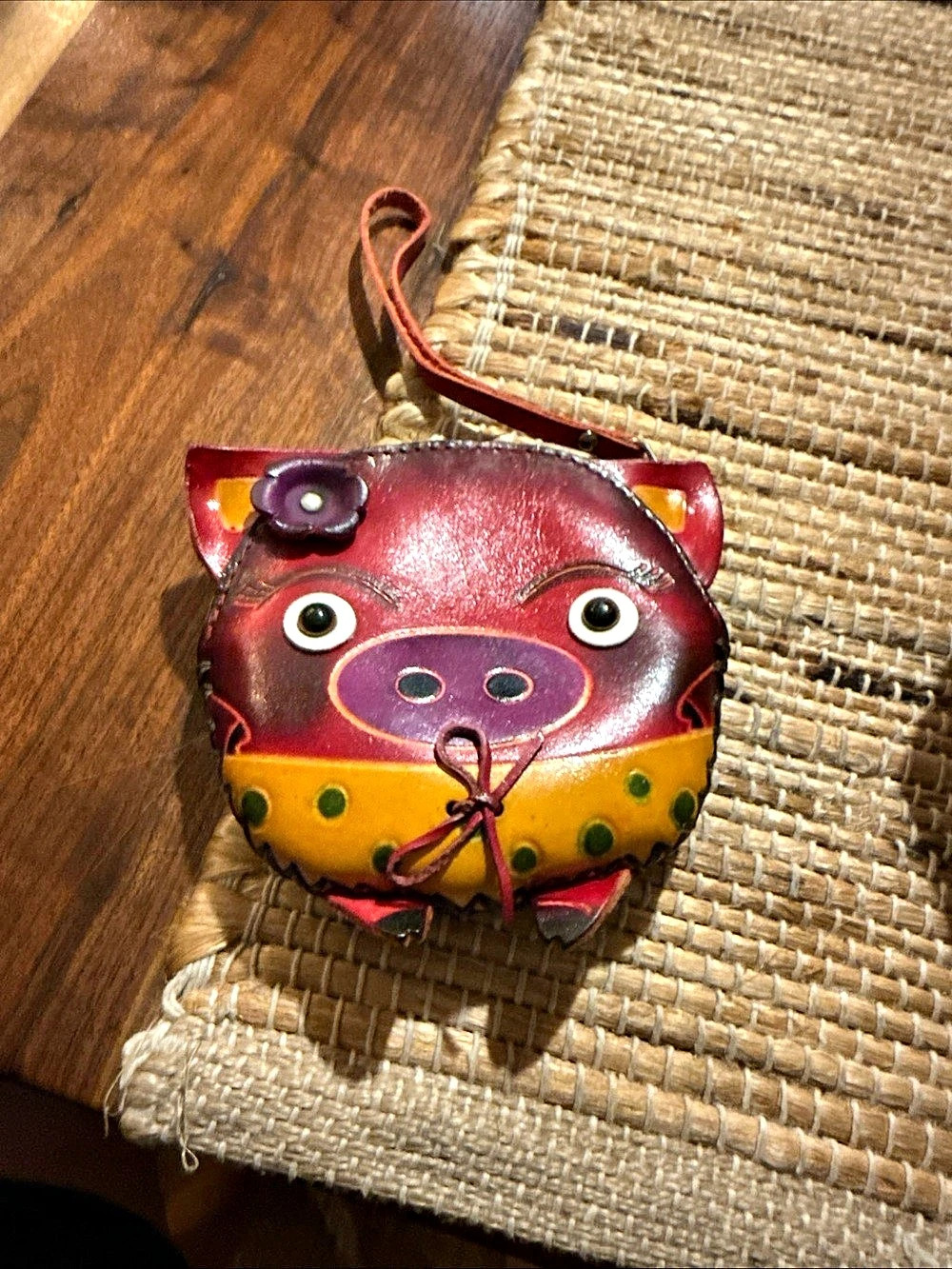 Pig Mini Bag Red & Yellow